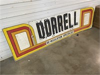 Dorrell metal out door sign