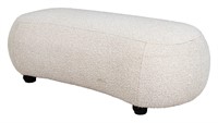 Cura Home White Upholstered Bench Seat