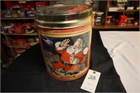 1962- 1963 Coca Cola Popcorn Tin with Train Set