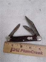 Vintage 3 blade Western pocket knife