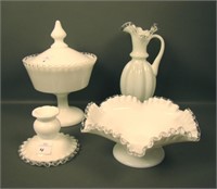 Lot of Four Fenton Silver Crest Items