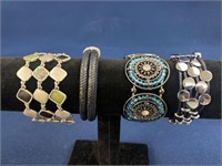 (4) Costume Jewelry bracelets