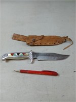 5 in handmade knife and sheath