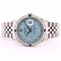 Rolex DateJust SS Jubilee 1.50ct Diamond 36 Watch