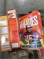 Cereal boxes w/ sports stars