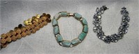 (3) Vintage Costume Bracelets