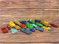 Large Lot of Toy Cars and Trucks