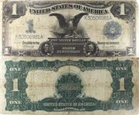 1899 US BLACK EAGLE Silver Certificate G-VG