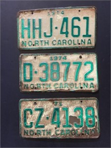 North Carolina License Plates