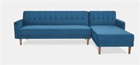 Fairview Blue Convertible Sectional Sofa Bed
