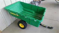 JOHN DEERE 17P LAWN GARDEN TRAILER