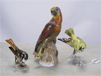 Three German Porcelain Bird Figures