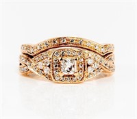 Jewelry 14kt Rose Gold Diamond Engagement Ring