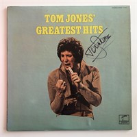 Tom Jones Greatest Hits signed album. GFA Authenti
