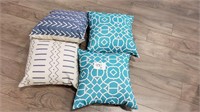 4 Asstd Outdoor Cushions