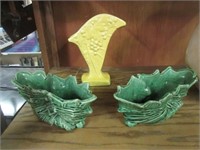 Three Art Pottery Vases