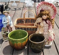 Art Pottery, Basket, Doll & Figurine
