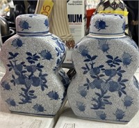 2pc gray / blue canisters