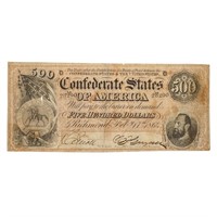 T-64 1864 $500 CSA CONFEDERATE NOTE