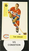 1958 Parkhurst #10 Tom Johnson Hockey Card