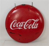 Coca-Cola Round Disc Icon Porcelain Sign