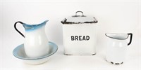 Enamelware Bread Box & Other