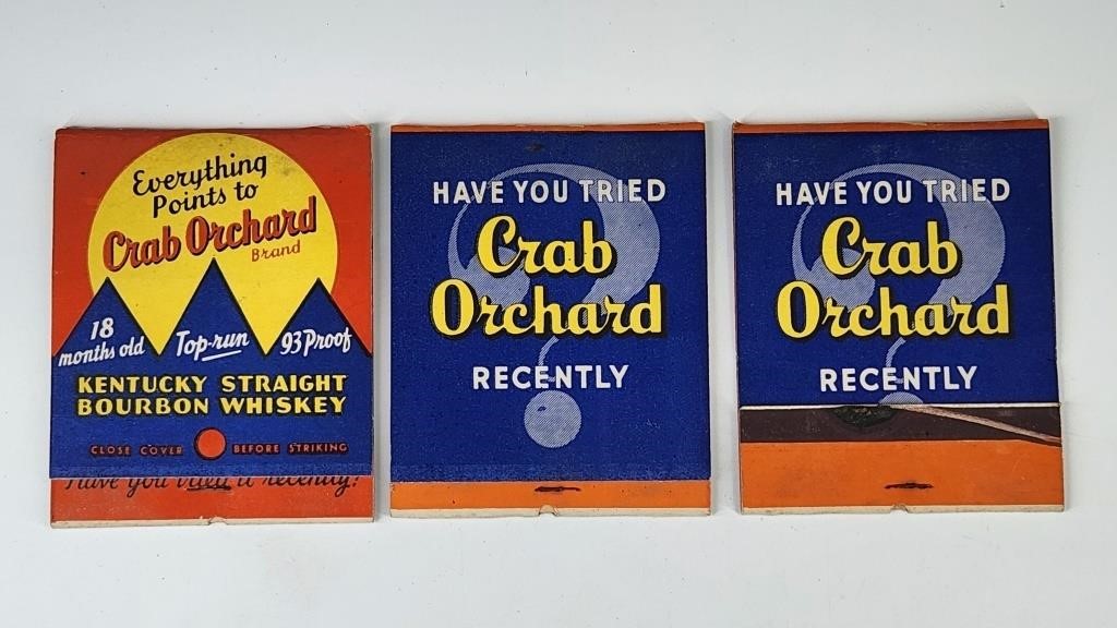 3) GIANT CRAB ORCHARD FEATURE MATCHBOOK