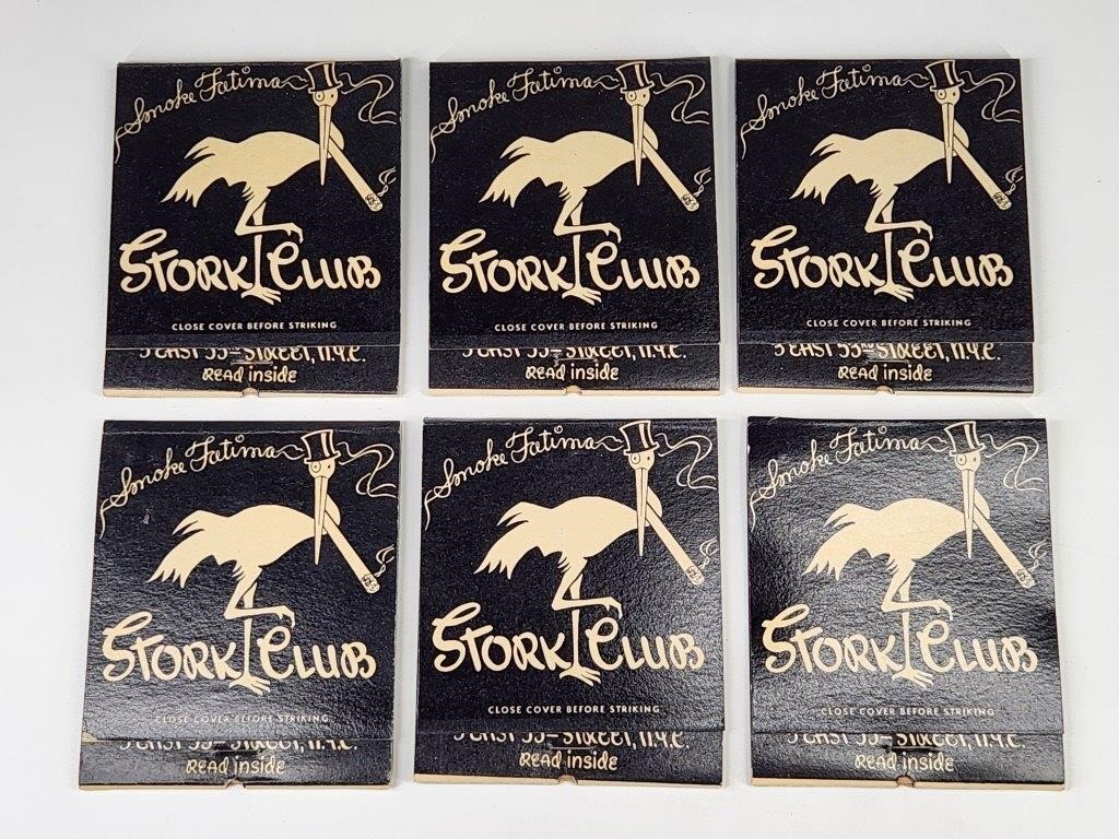 6) GIANT STORK CLUB ADV. FEATURE MATCHBOOK
