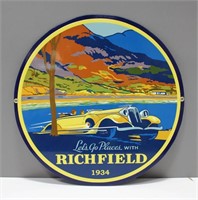 RICHFIELD OIL ADVERTISING SIGN