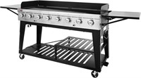 Royal Gourmet 8-Burner Gas Grill  Black