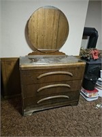 Vintage Dresser & Mirror