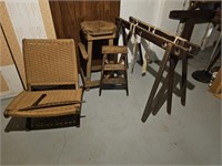 Chair- Stepladder- Work Stool- Saw Horses