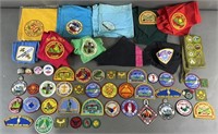 54pc 1960s-70s Boy Scouts Patches & Handkerchiefs