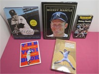 Mickey Mantle Yankees Memorabilia Book Lot The