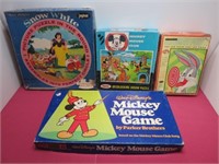 VTG Mickey Mouse Game Puzzle Lot Snow White 7