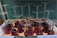 Ruby To Clear Stemware