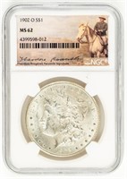 Coin 1902-O Morgan Silver Dollar NGC MS62