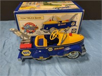 Napa tow truck bank pedal car replicas