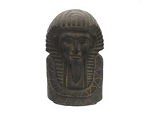 Egyptian Pharaoh Tutankhum Carved Bust