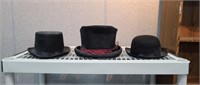 3 assorted costume / dress-up hats