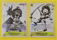 Monkey.D.Luffy & Emporio.Ivankov One Piece Cards