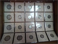 20 Canadian dimes - 1904-1961