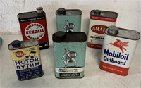 6 mostly oil adv. cans