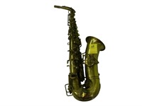 Brass saxophone, with Mother of pearl finger pads