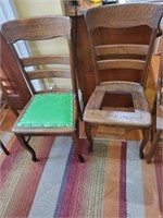 1860 Circa Hand Crafted Oak Chairs