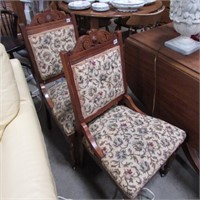 PR OF VICTORIAN STYLE SIDE CHAIRS