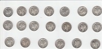 20 US Mercury Head 90% Silver Dimes