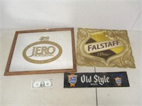 Vintage Plastic Beer Signs Advertising - Old Style