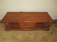 Pine Coffee Table with Drawers