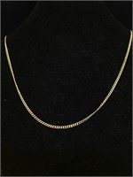 14K Gold Chain Necklace 
9.5 Inches 4.4g